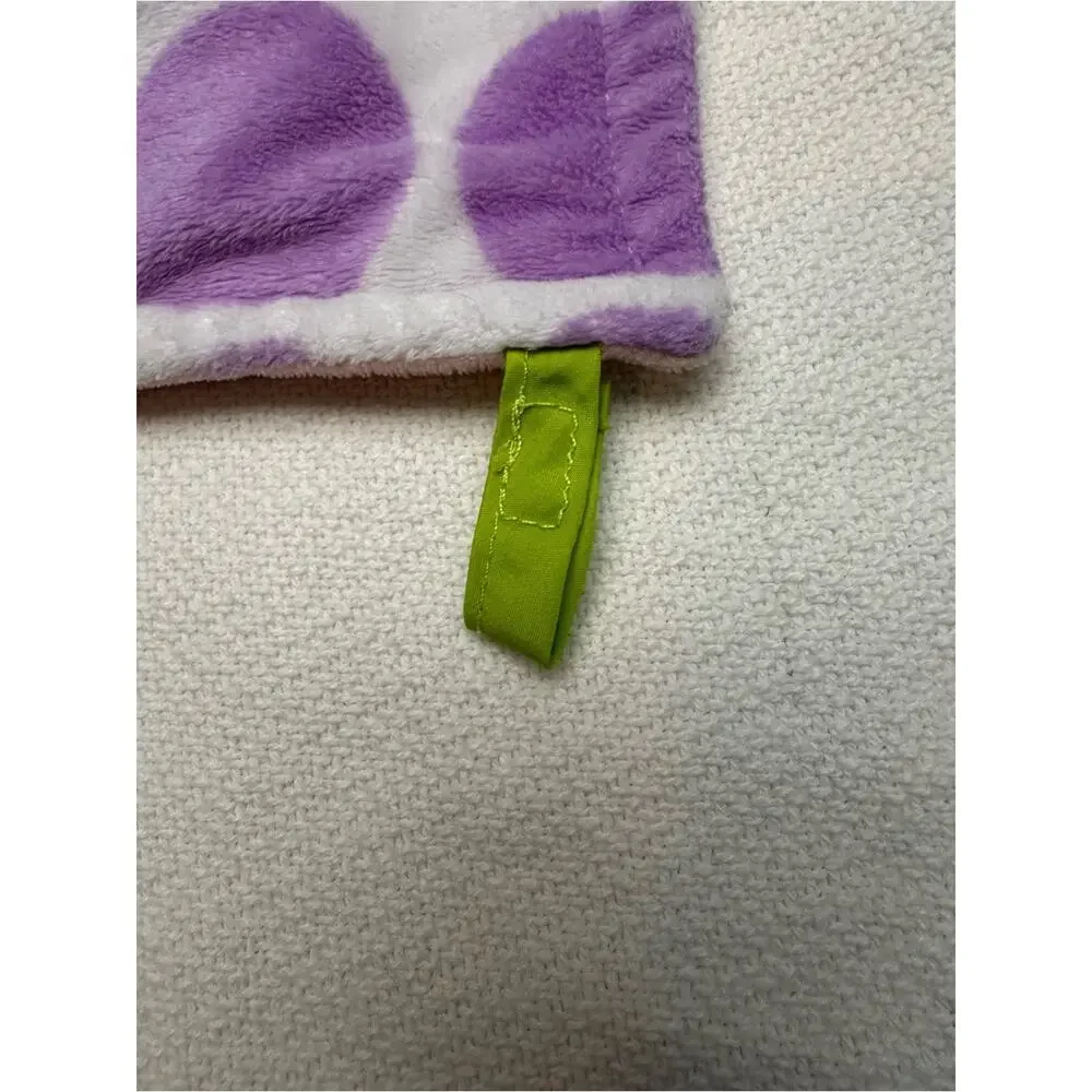 Bright Stars Taggie Blanket purple polka dots